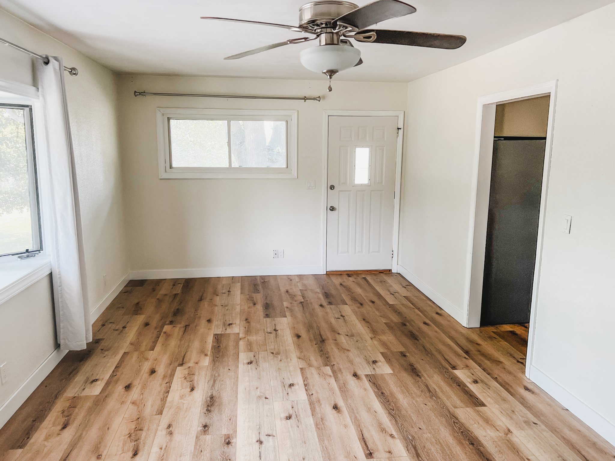 Hardwood flooring — completed project